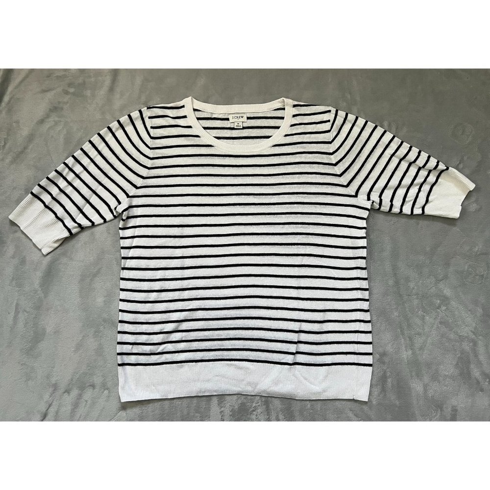 J.Crew Factory Linen Stripe Sweater